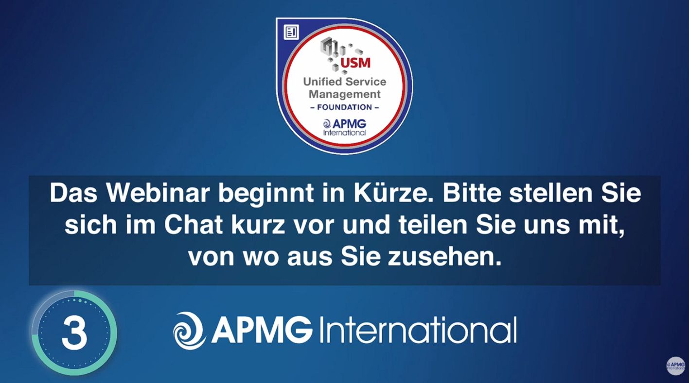 APMG USM Webinar