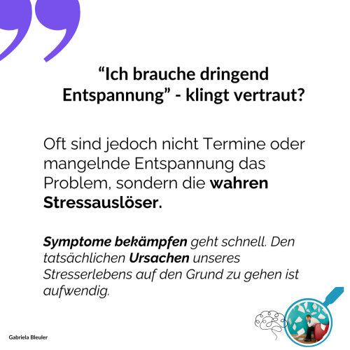 Wahre Stressauslöser erkennen